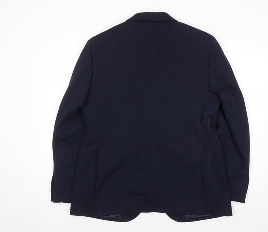 Marks and Spencer Men's Blue Blazer - 42R, Formal
