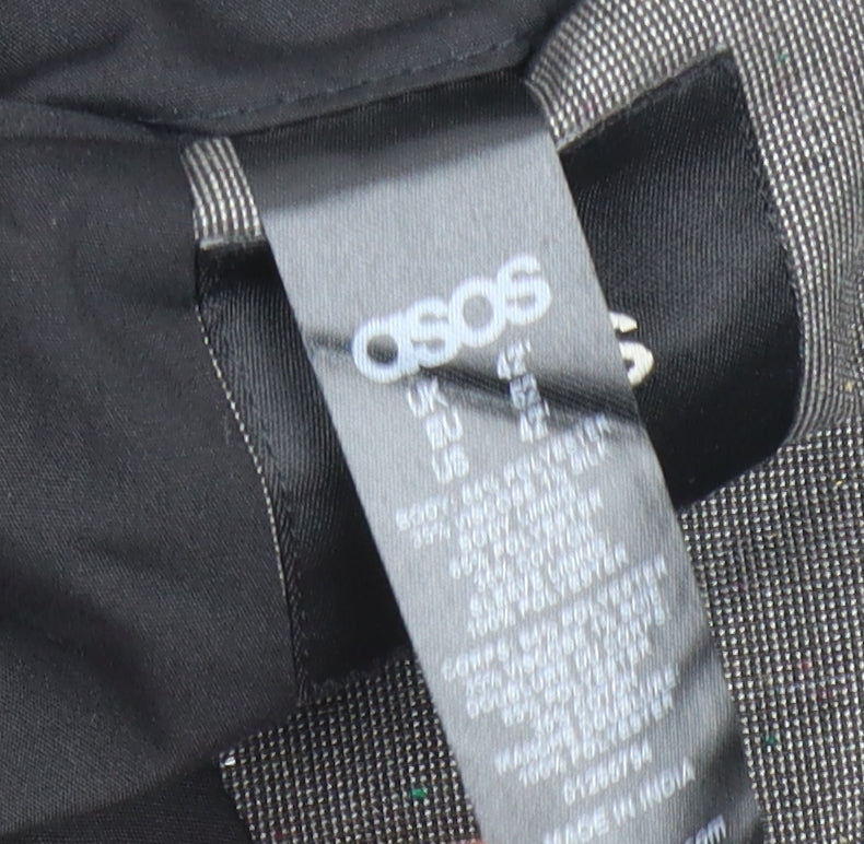 Close-up detail of ASOS Men's Grey Blazer 42 - Stylish Casual Wear