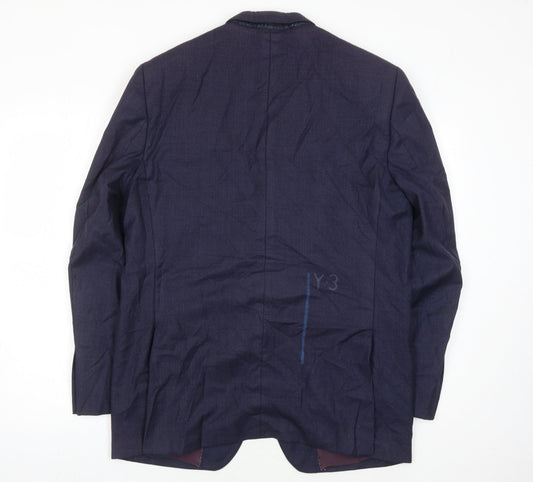 San Carlo Men's Blue Wool Blazer Size 42R
