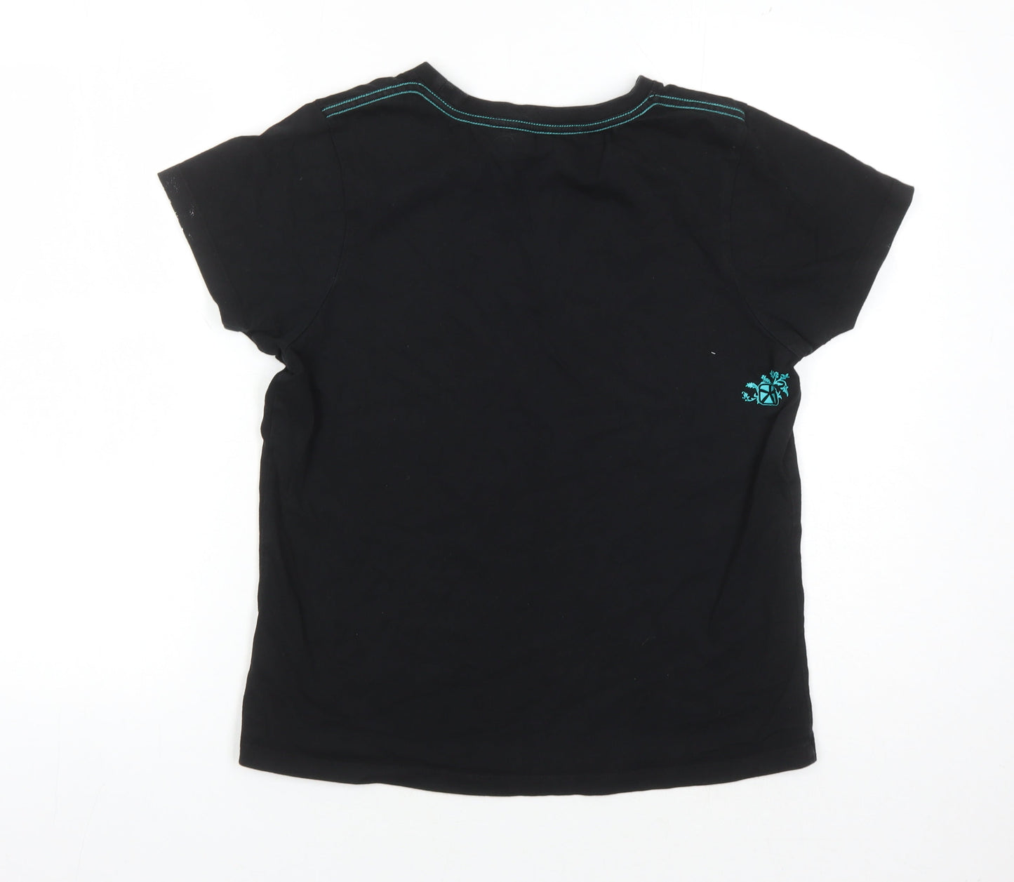 Animal Women's Black T-Shirt Size 10 Regular Fit