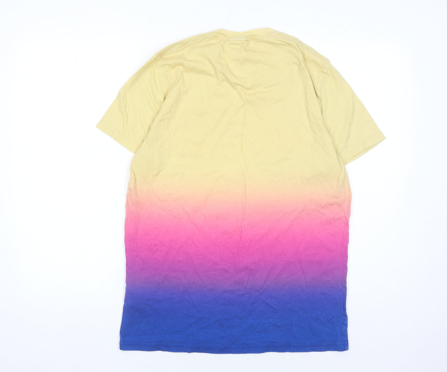 Hollister Men's L Beige Multicoloured Colourblock Tee