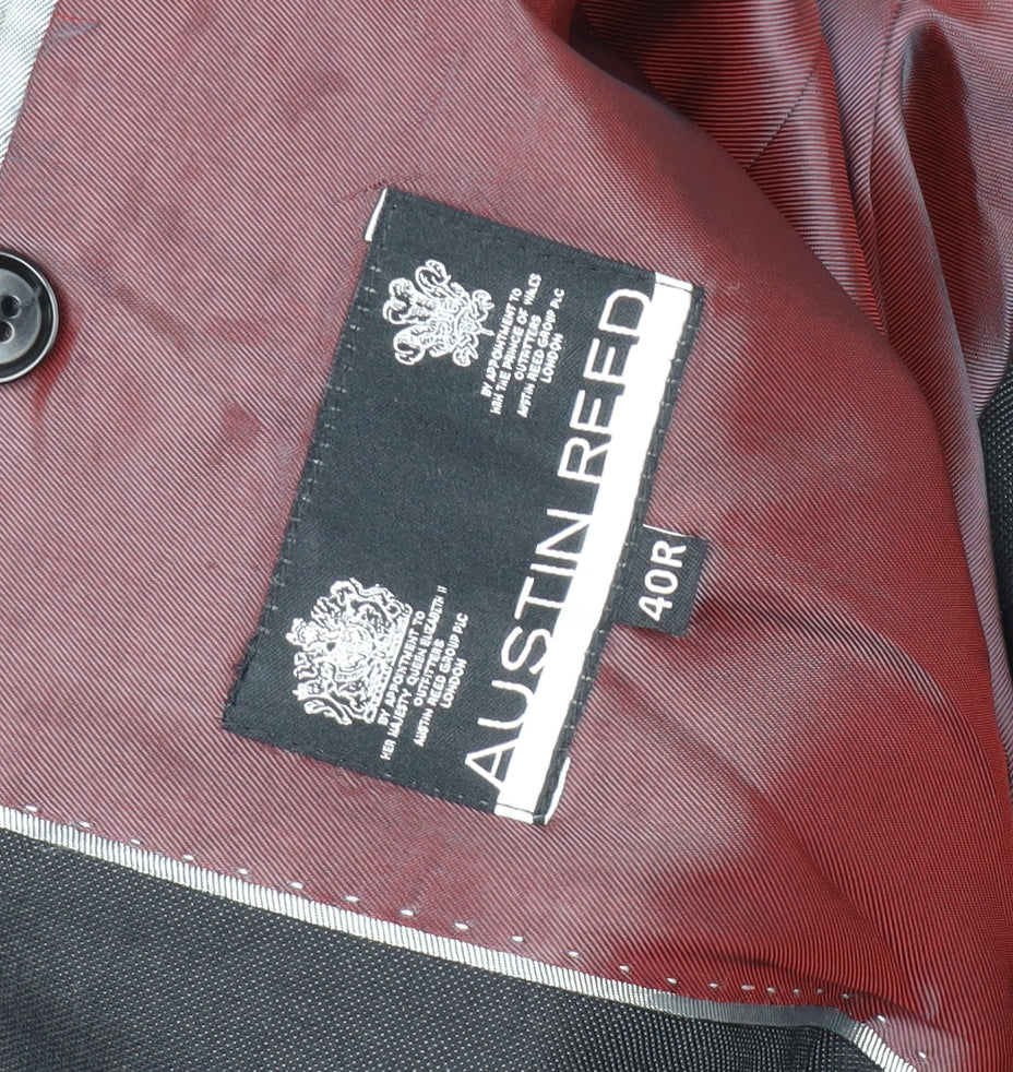 Austin Reed Men's Black Blazer 40 Regular Formal