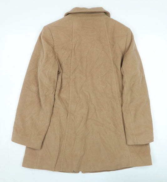 Eastex Women's Beige Wool Blend Overcoat Size 12