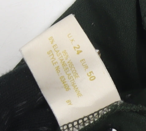 Ann Harvey Women's Green Short Sleeve Jersey T-Shirt