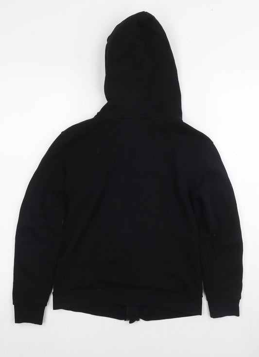 River Island Boys Black Full Zip Hoodie Size 9-10 Years