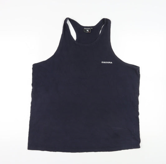 Diadora Men's Blue Sleeveless Tank Top XL