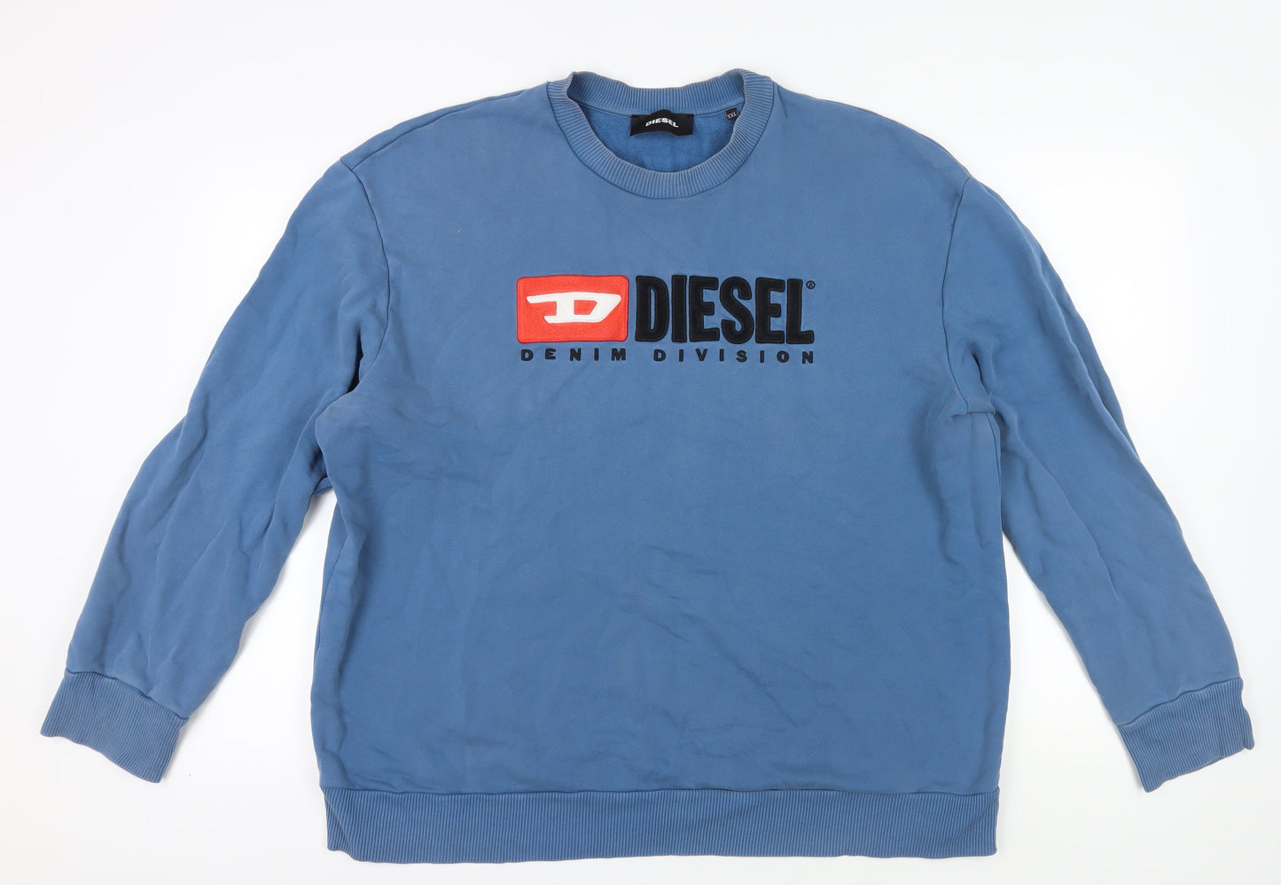 Diesel Men's Blue Pullover Sweatshirt 2XL Logo