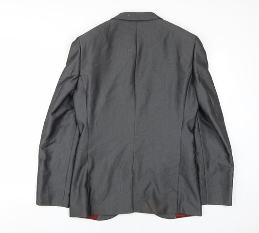 Next Men's Grey Blazer, Size 38R, Formal Business Wear