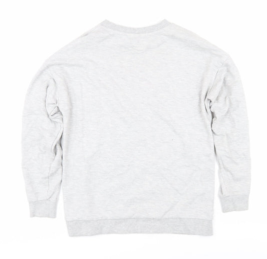 Disney Women's Grey Mickey Mouse Sweatshirt, Size 8