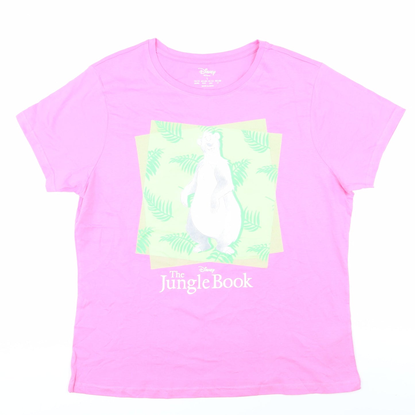 Disney Pink Jungle Book Women's T-Shirt - L
