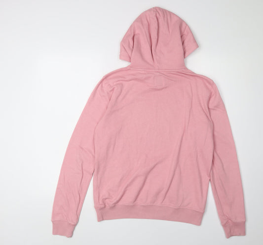 Jack Wills Women's Pink Pullover Hoodie, Size 8