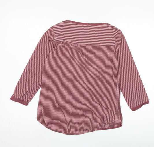 FatFace Women's Red Striped T-Shirt, Size 10