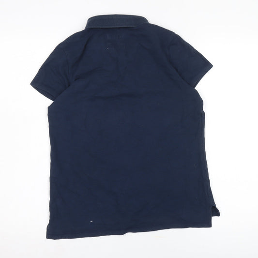 Hollister Blue Polo Shirt, Unisex Adult L, Casual Style