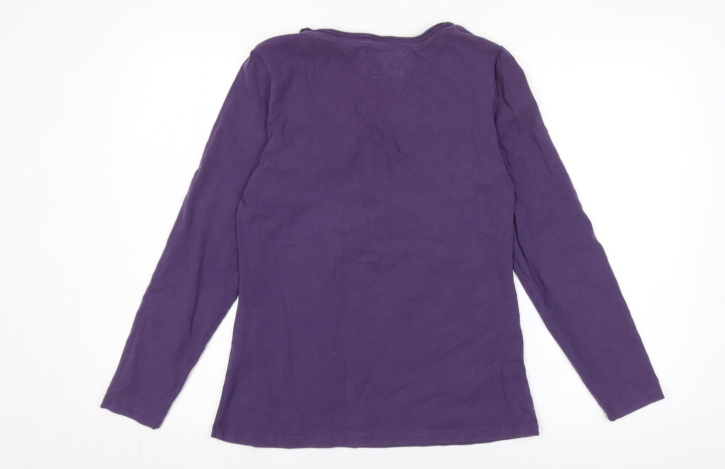 Peter Storm Women's Purple T-Shirt Size 14, Embroidered Jersey