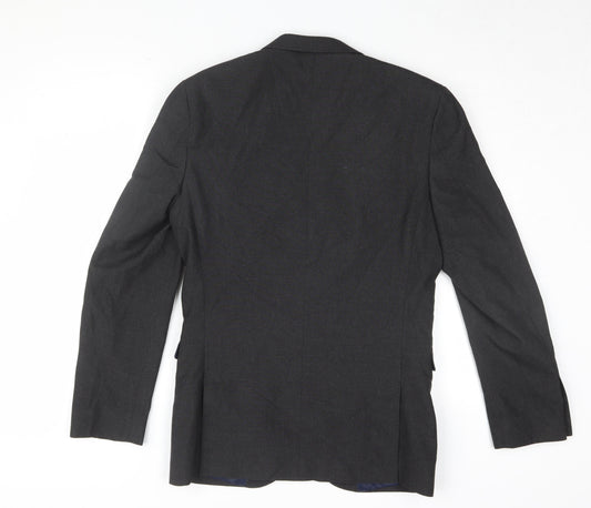 Next Men's Black Formal Blazer 36R Regular Fit