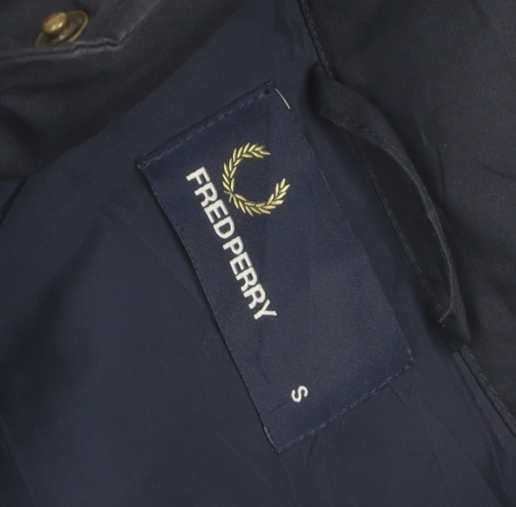 Fred Perry Women's Blue Puffer Waistcoat Size S