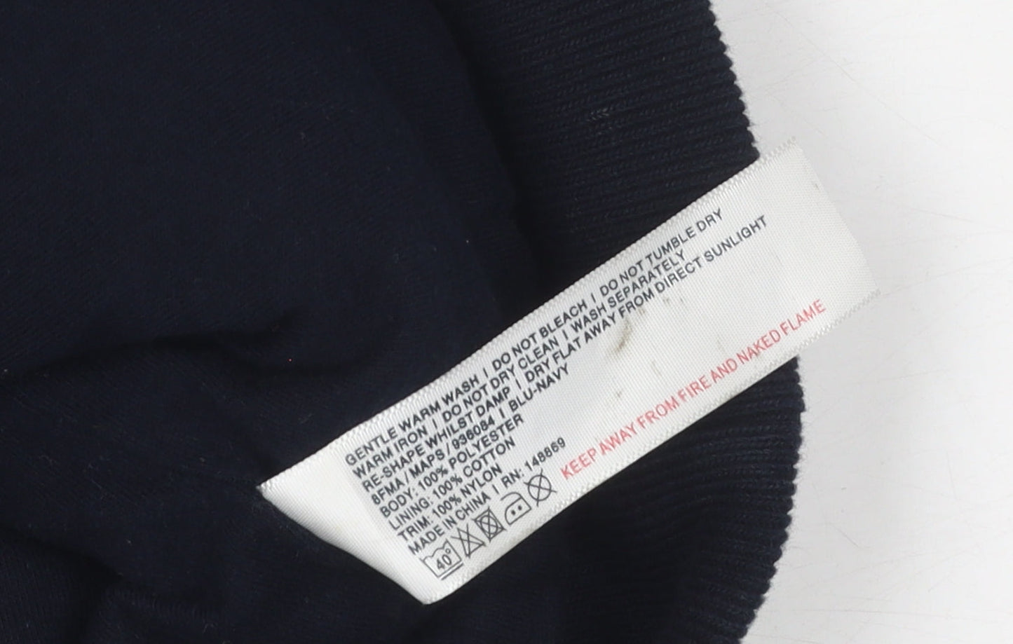 Fat Face Men's Black Bomber Jacket Size M