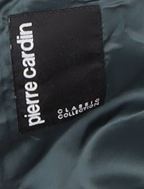 Pierre Cardin Men's Black Striped Wool Blazer Size 40R