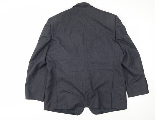 Magee Men's Grey Blazer, Size 46, Regular Fit