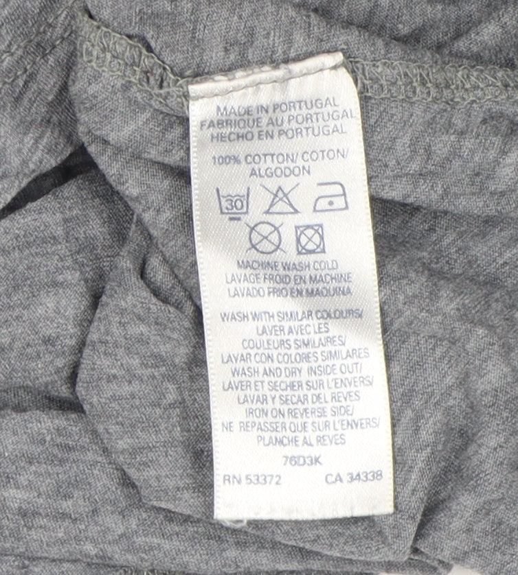 French Connection Women Grey Cotton Crew Neck T-Shirt