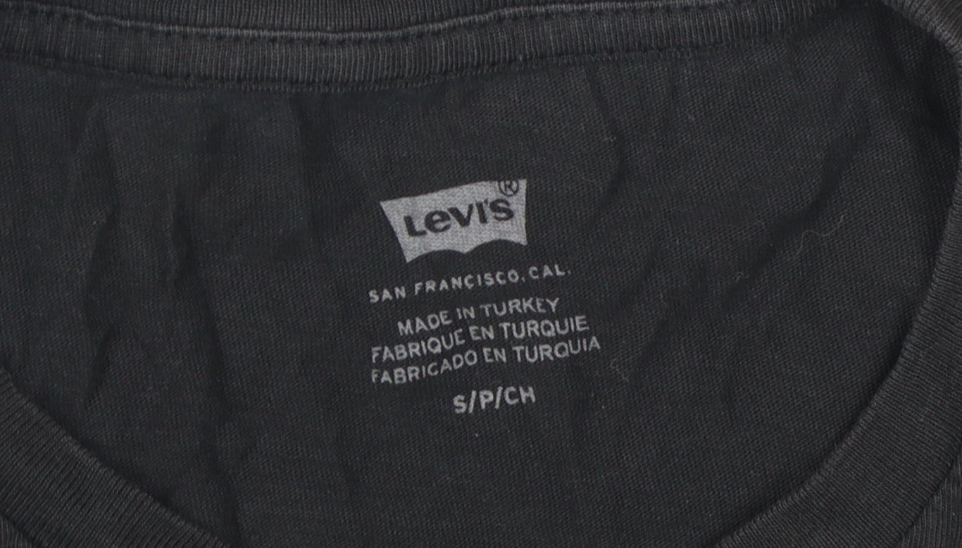 Levi's Unisex Black Cotton T-Shirt, Size S, Casual Wear