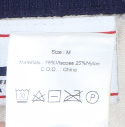 Fila Unisex White Medium Cardigan, V-Neck Knit Jumper
