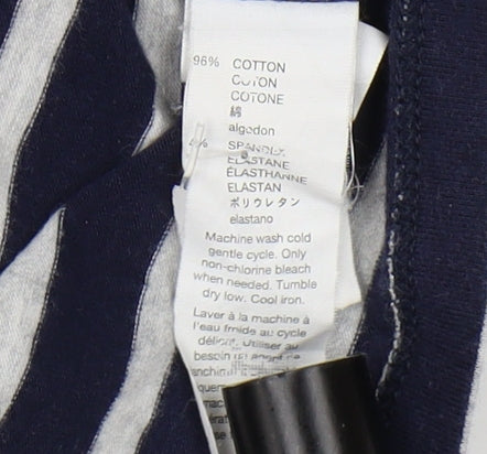 Gap Women's Blue Striped T-Shirt Dress, S