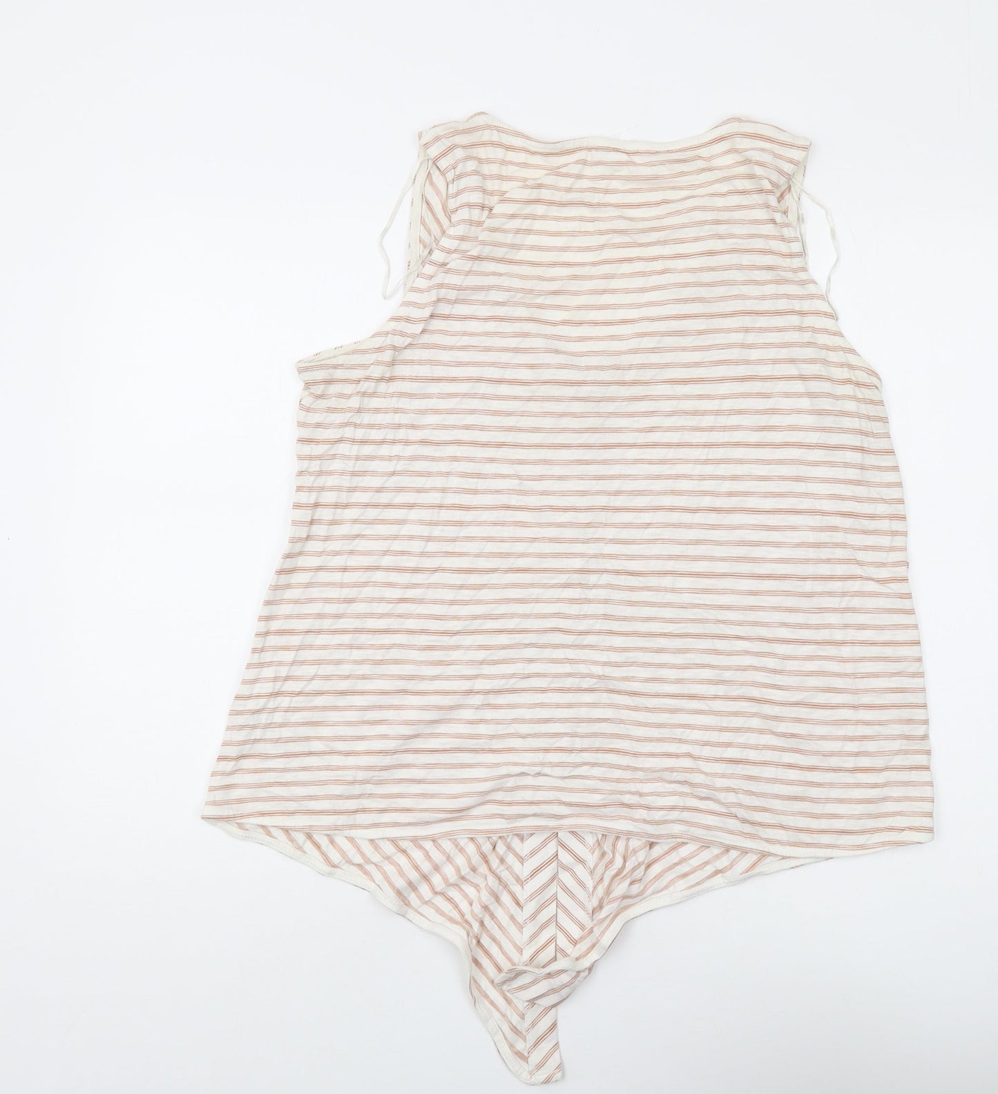 Fat Face Women's Striped Camisole Top UK 16 Button-Up
