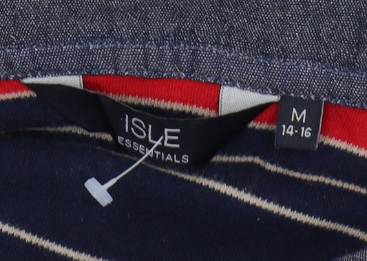 The Edinburgh Woollen Mill Women's Striped Polo - Size 14-16