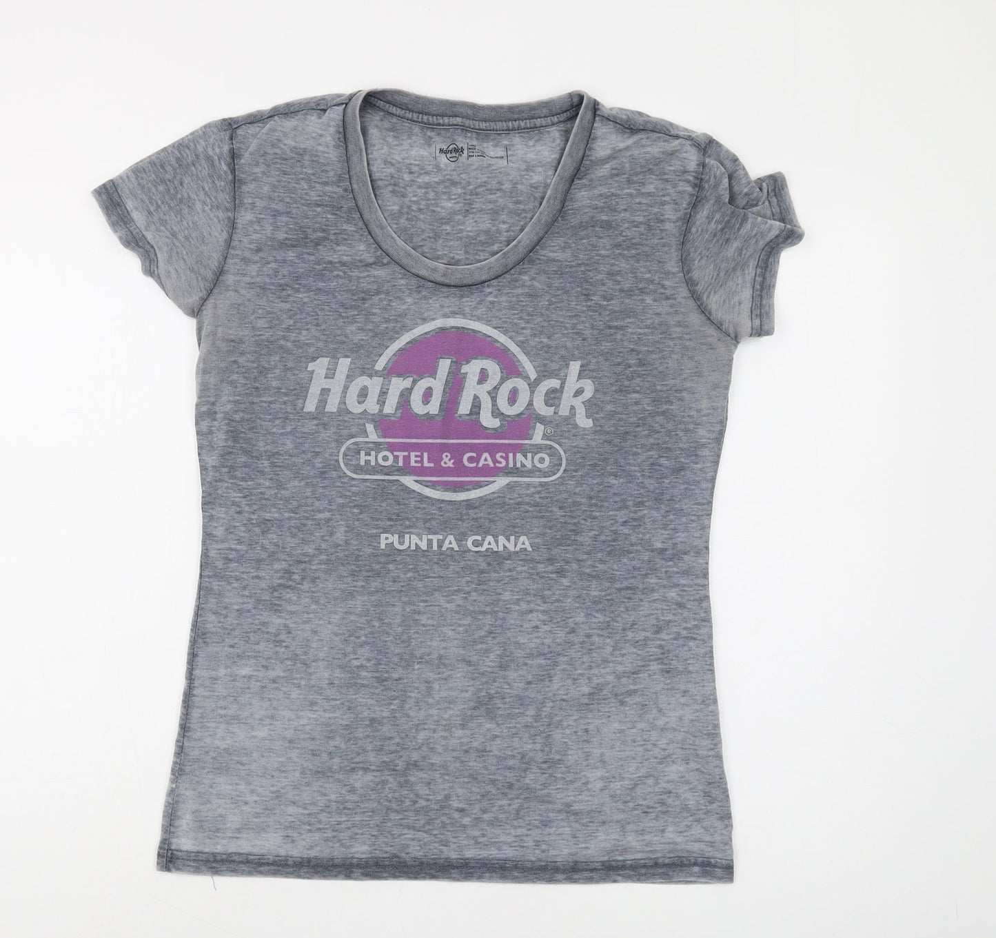 Hard Rock Grey T-Shirt Unisex Adults L Graphic Print