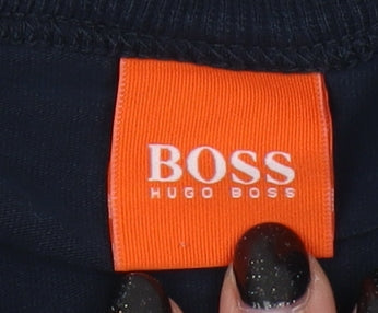 Hugo Boss Men's Blue Long Sleeve T-Shirt Size L