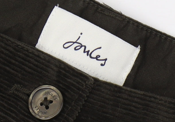 Joules Women's Green Corduroy Chino Trousers - Size 30