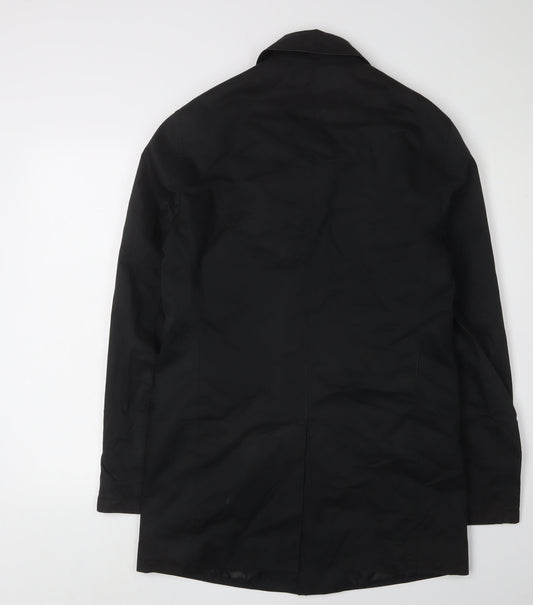 Next Women's Black Overcoat, Small, Cotton Blend