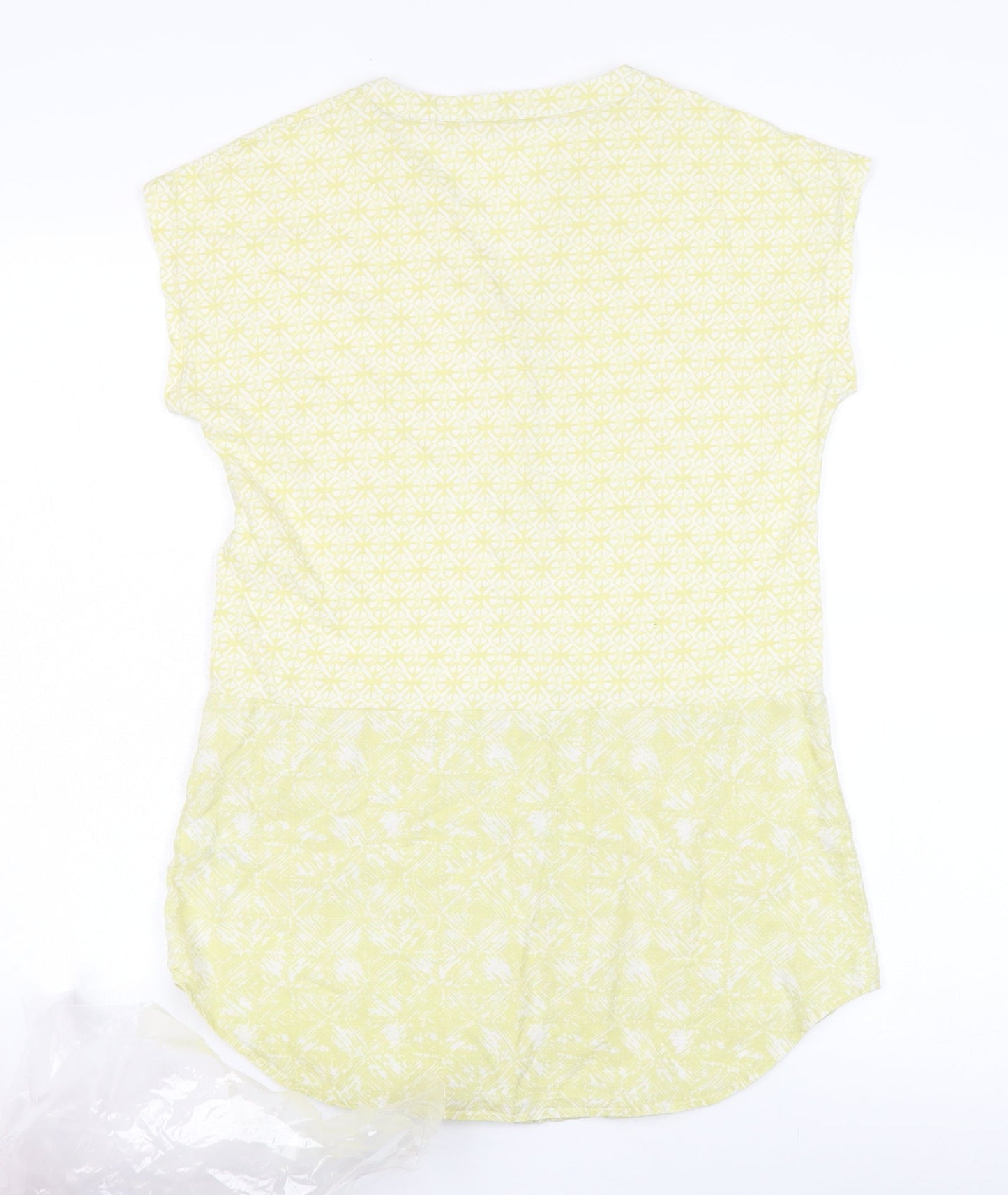 White Stuff Women's Green Button-Up Top, Size 8