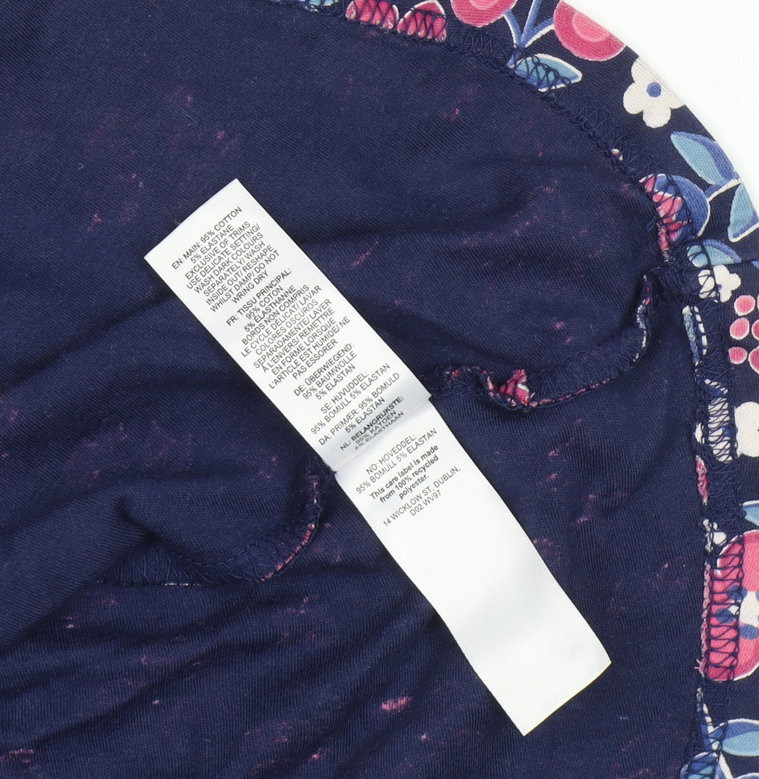 Additional view of JoJo Maman Bébé girls’ floral dress 12 slim multicoloured