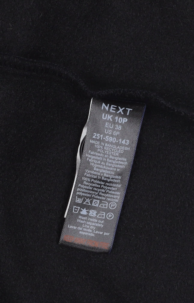 Next Women's Black Plus Size Classic Overcoat