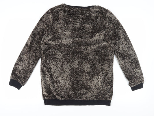 Next Women Black Long Sleeve Pullover Size 12