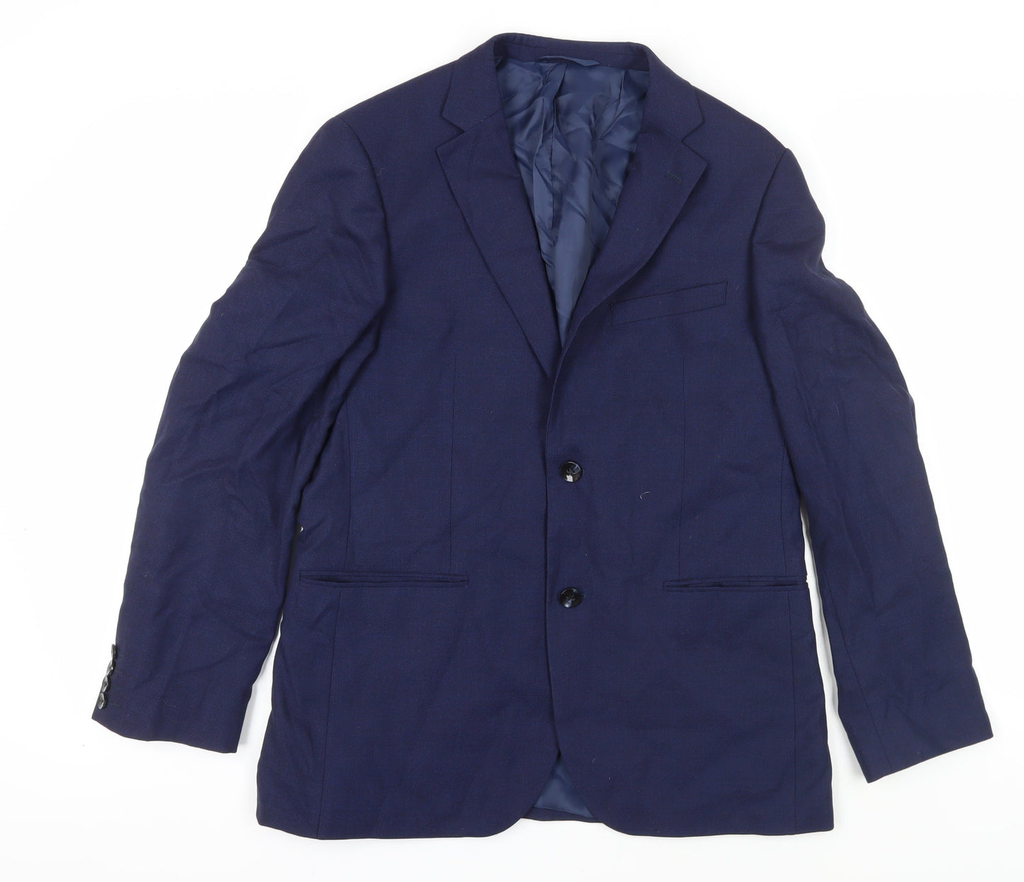 DKNY Men's Blue Slim Fit Blazer - 40R