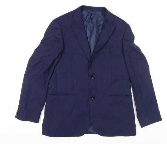 DKNY Men's Blue Slim Fit Blazer - 40R