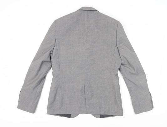H&M Men's Grey Slim Fit Blazer, Size 36R, Formal