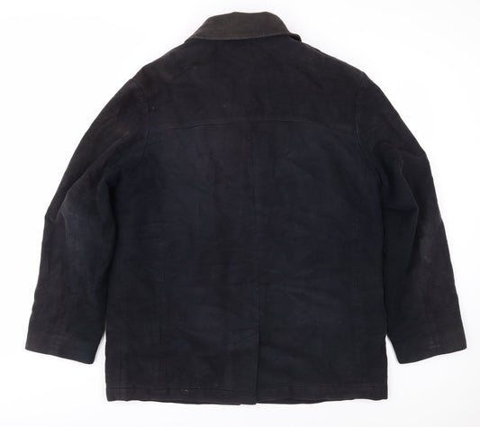 Baker Street Men's Black Overcoat, Medium, Cotton, Casual