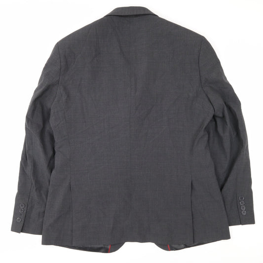 Marks and Spencer Men's Grey Blazer, Size 40S, Regular Fit