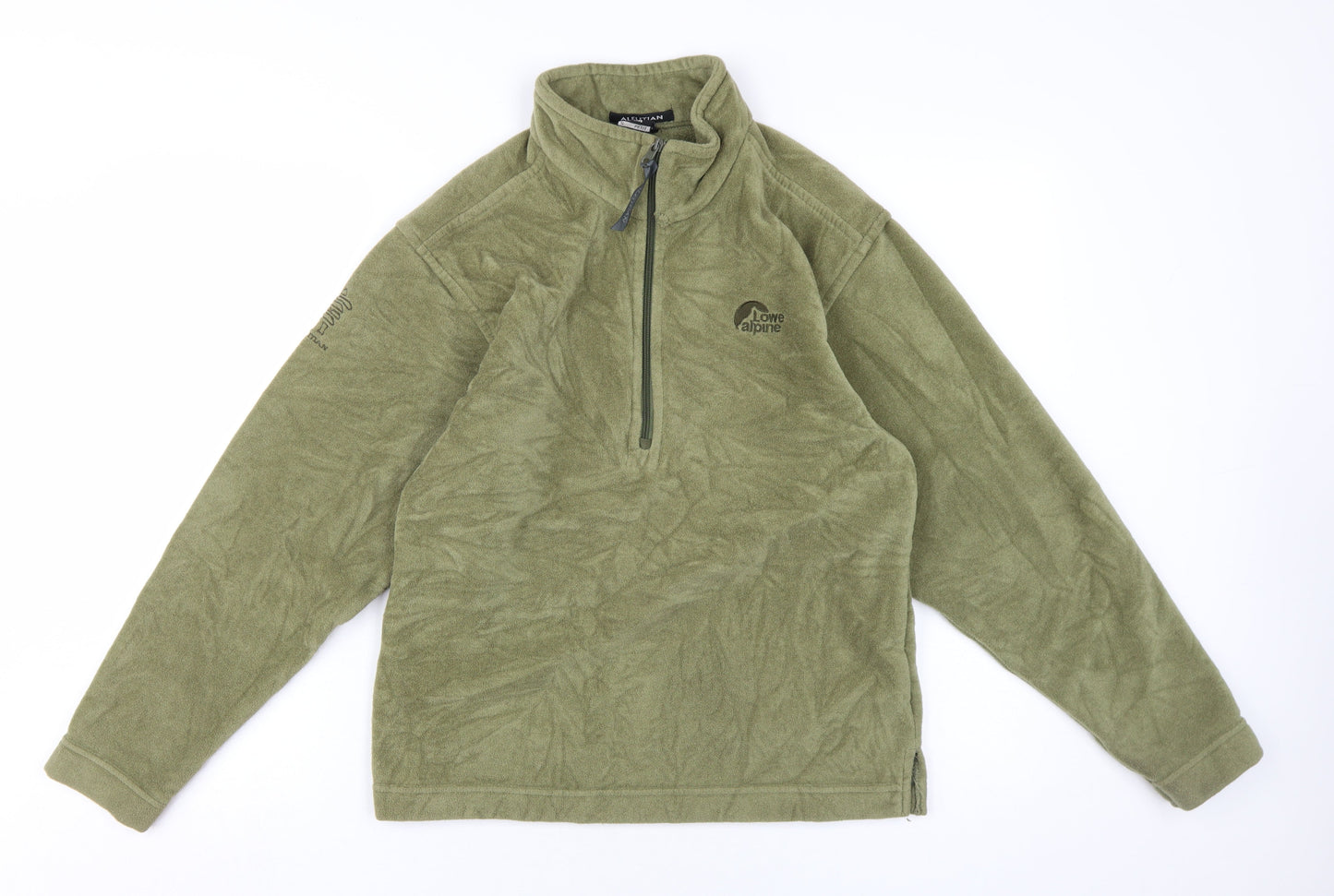 Lowe Alpine Unisex Green Fleece Henley Sweatshirt S
