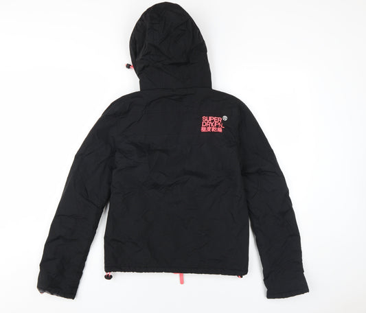 Superdry Women's Black XS Hooded Windbreaker Jacket