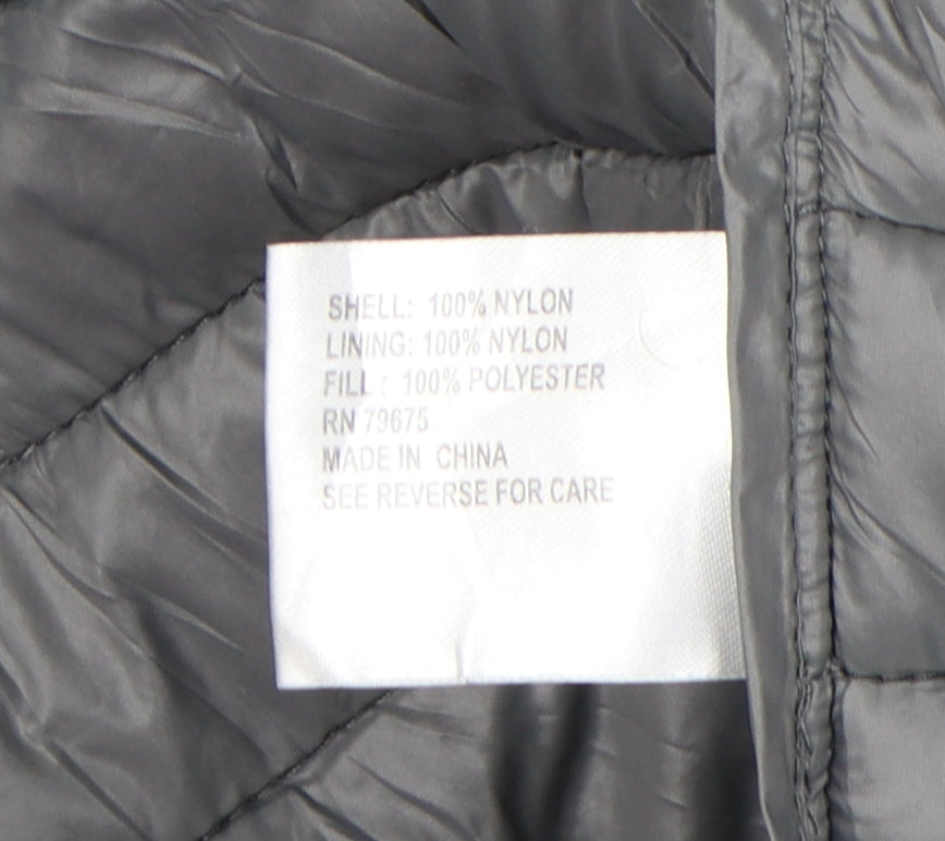Michael Kors Women's Grey Puffer Coat, Size L