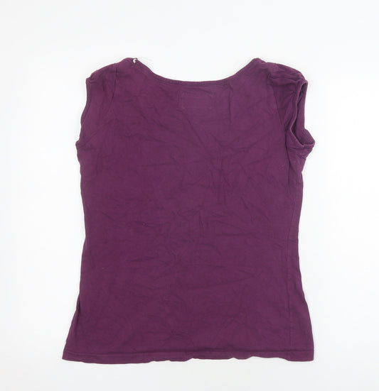 Peter Storm Women's Purple Floral Sleeveless Top Size 14