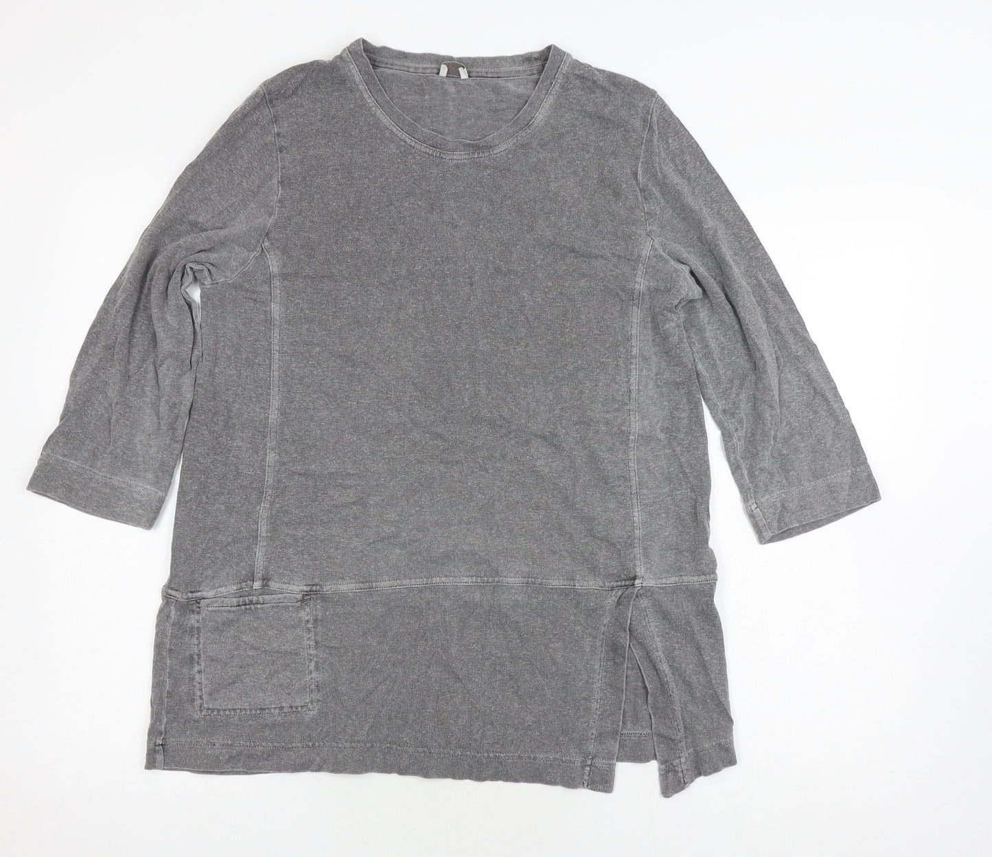 Poetry Grey Women's Tunic Blouse Size 14