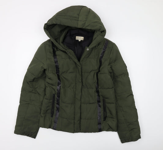 Womens UK Size 10 Regular Jack Wills Green Polyester Jacket