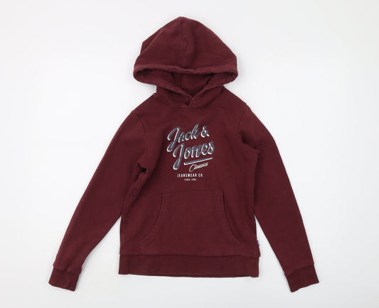 Jack & Jones Boys Red Pullover Hoodie 10 Years