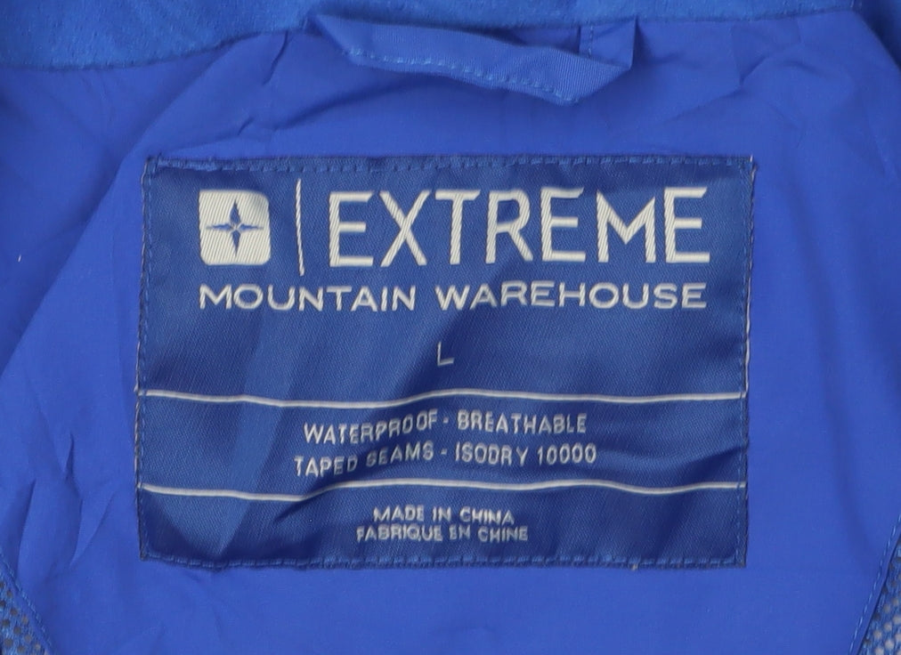 Mountain Warehouse Men's Blue Waterproof Parka Jacket L